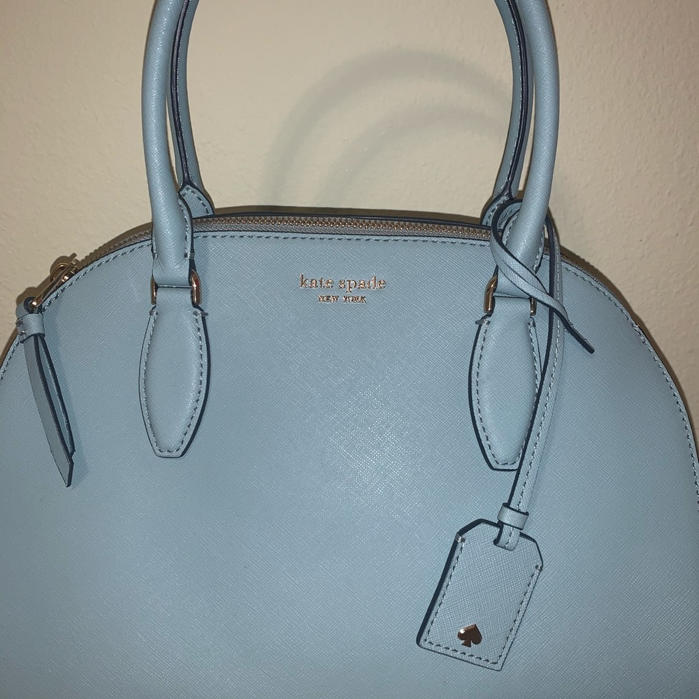 Kate spade large dome satchel reiley seaside blue - Picture 2 of 8